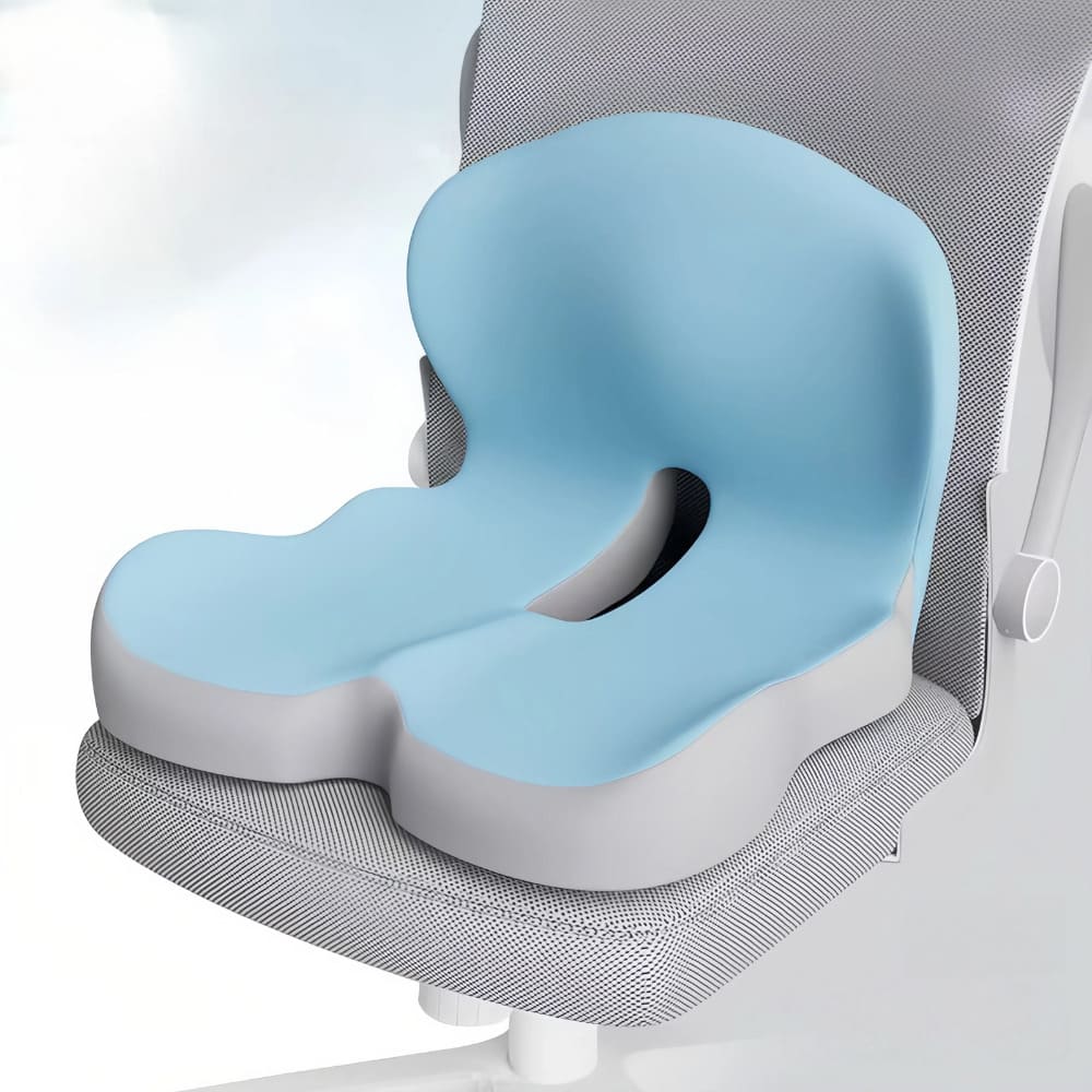Memory Foam Orthopedic Seat Cushion and Lumbar Back Support Set