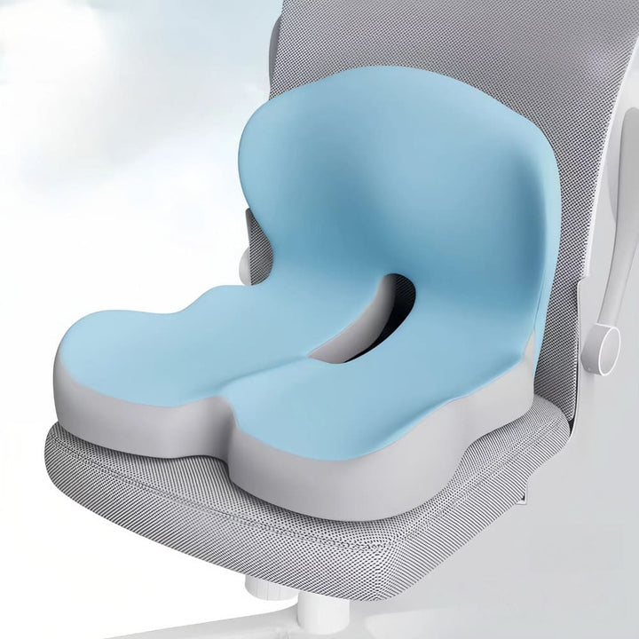 Memory Foam Orthopedic Seat Cushion and Lumbar Back Support Set