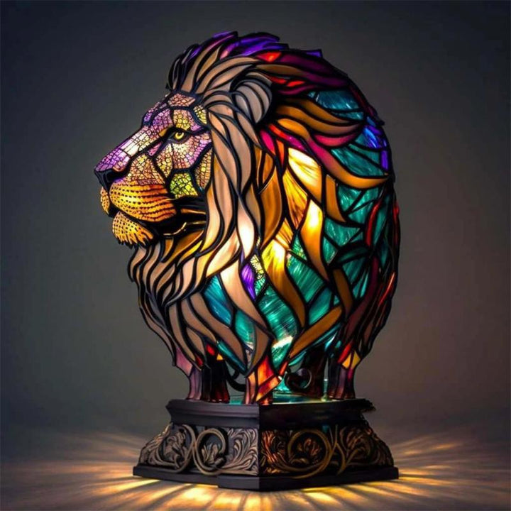 Animal Shape Acrylic LED Table Lamp with 12 Design Options Turtle Owl Lion Mermaid