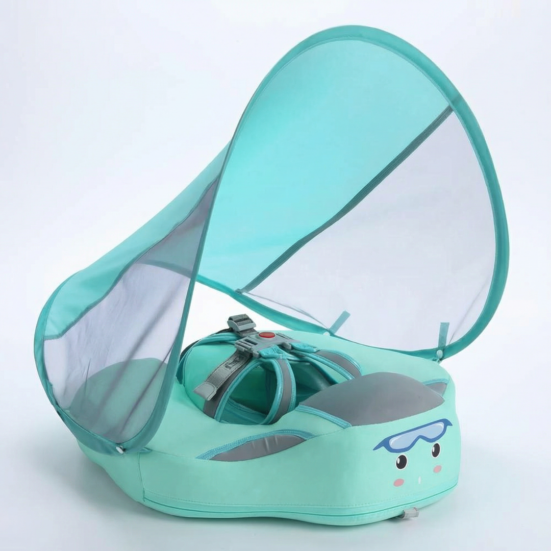 Baby Circular Swim Float with Sun Canopy and Safety Seat