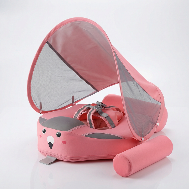 Baby Circular Swim Float with Sun Canopy and Safety Seat