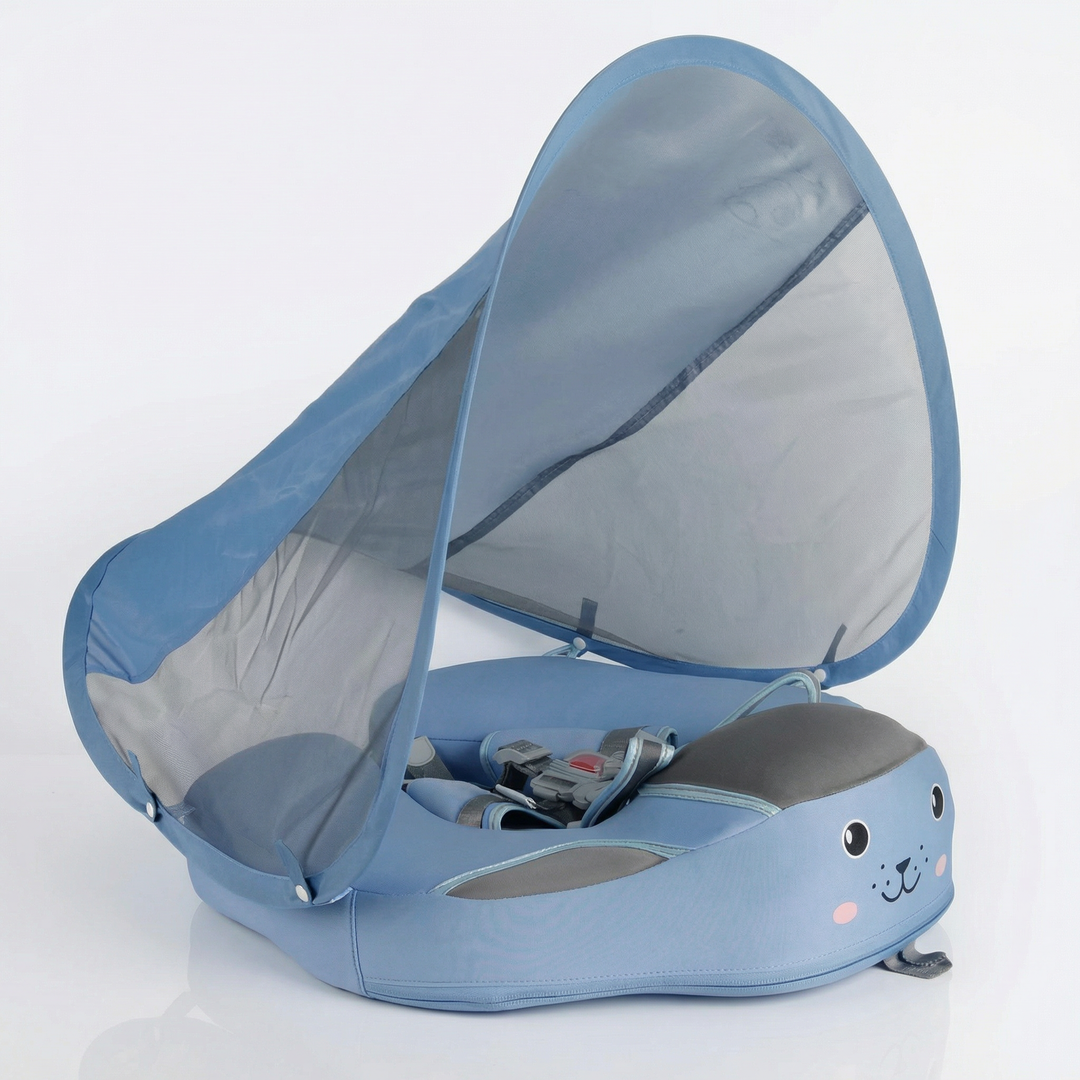 Baby Circular Swim Float with Sun Canopy and Safety Seat