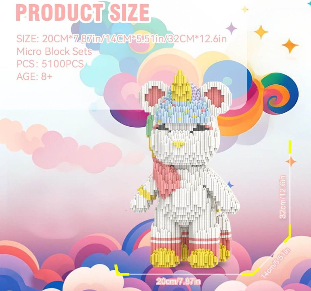 Building Blocks Set Educational Toy Deer Unicorn Figures