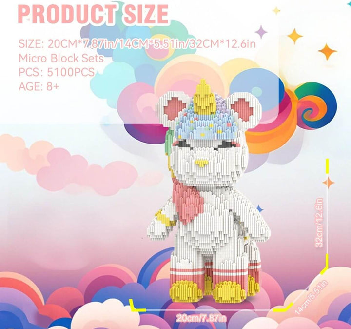 Building Blocks Set Educational Toy Deer Unicorn Figures