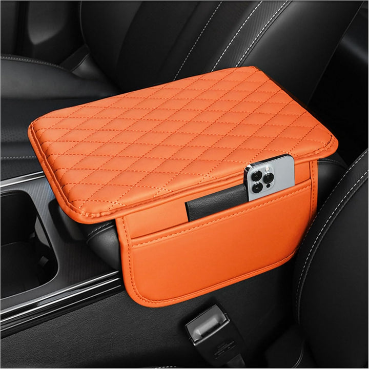 Car Armrest Storage Organizer with Adjustable Pockets Cover