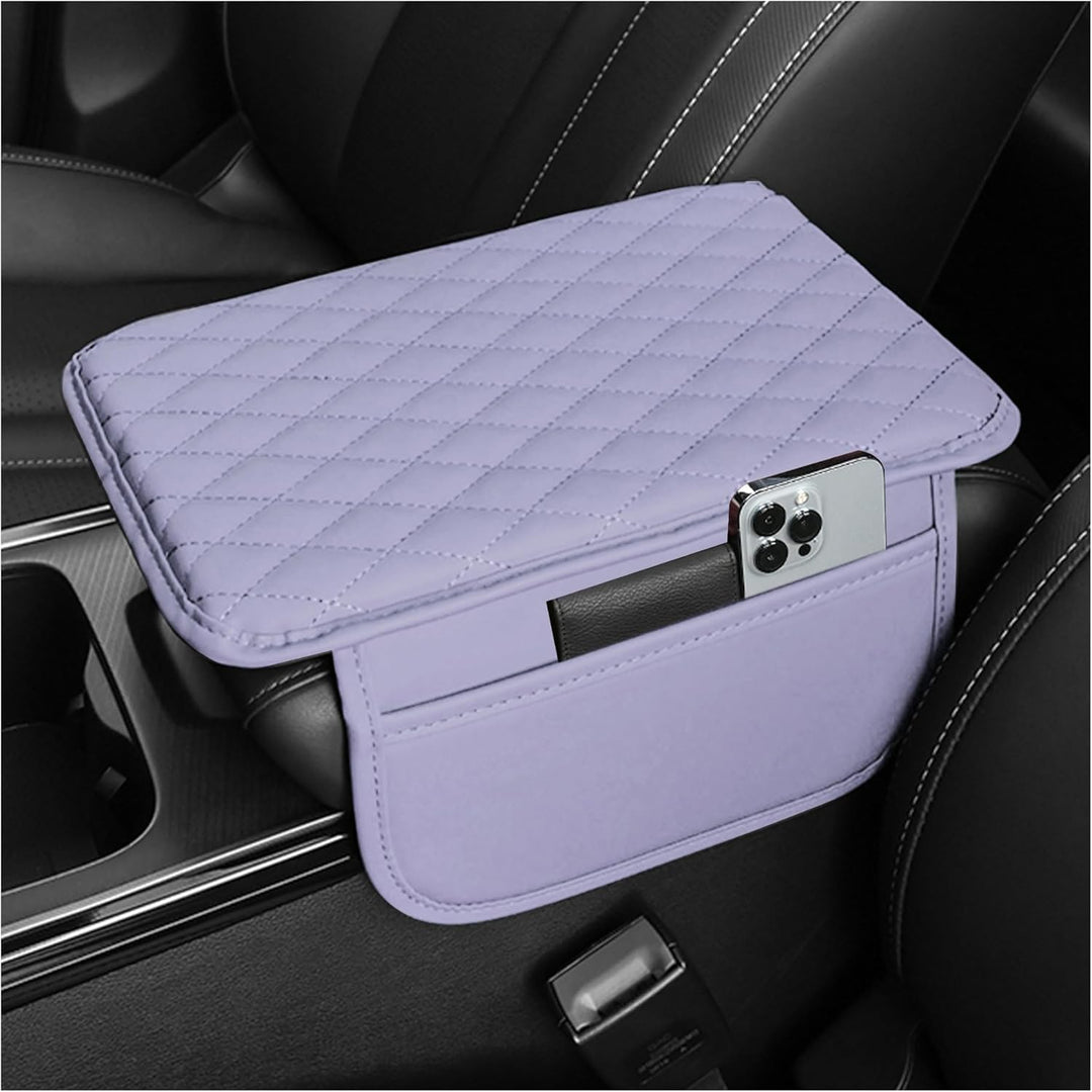 Car Armrest Storage Organizer with Adjustable Pockets Cover