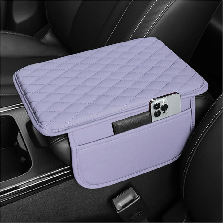 Car Armrest Storage Organizer with Adjustable Pockets Cover