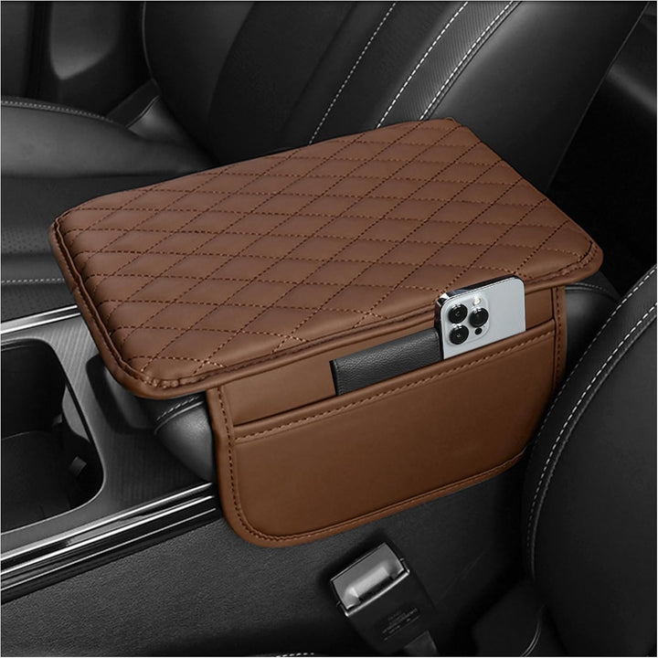 Car Armrest Storage Organizer with Adjustable Pockets Cover
