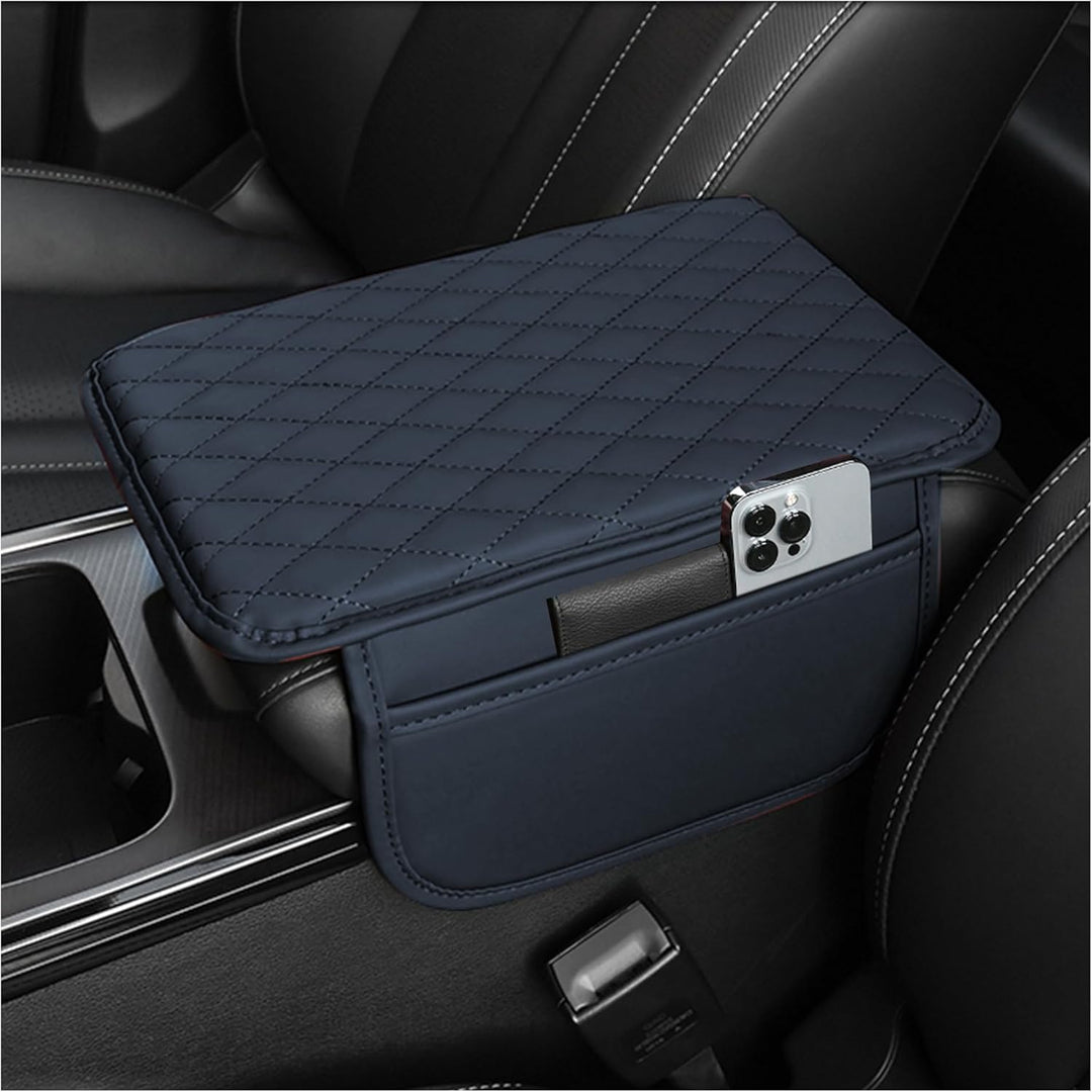 Car Armrest Storage Organizer with Adjustable Pockets Cover