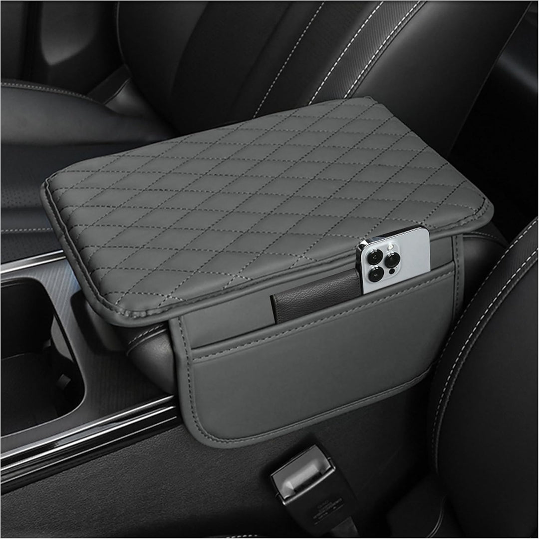 Car Armrest Storage Organizer with Adjustable Pockets Cover