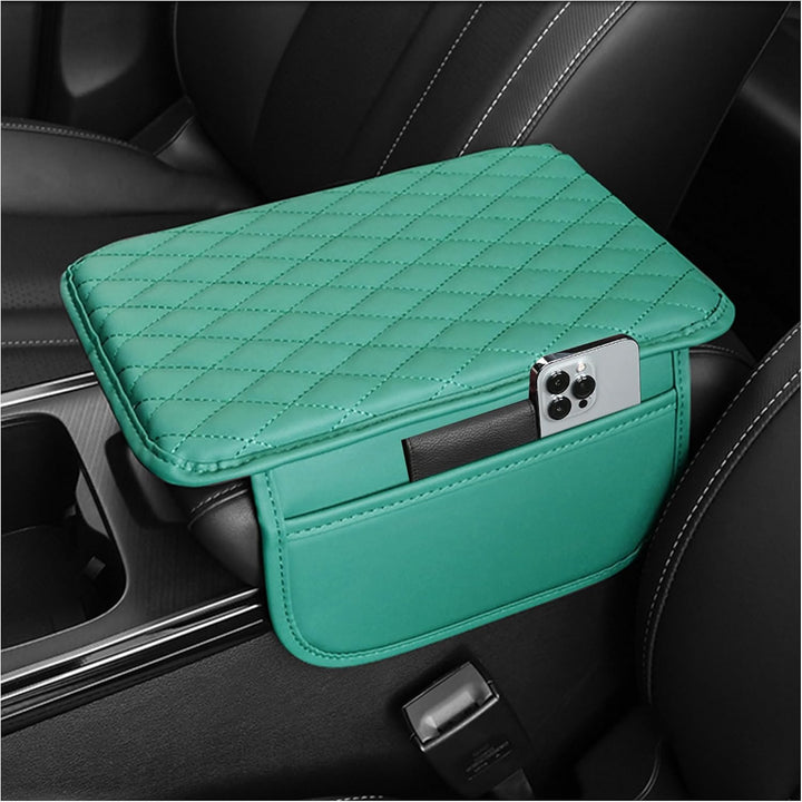 Car Armrest Storage Organizer with Adjustable Pockets Cover