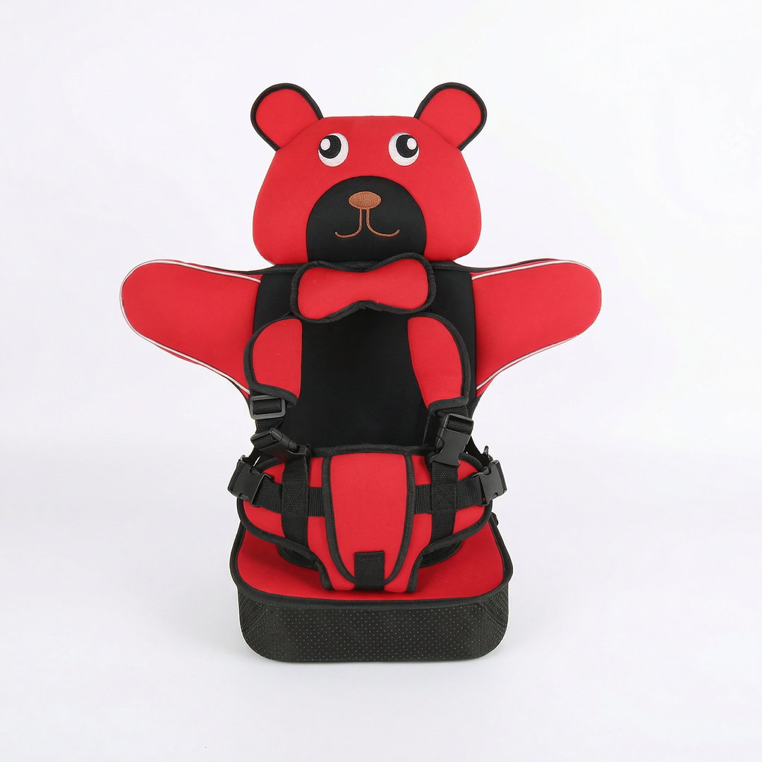 Child Car Seat Protector Mat with Safety Harness for Kids