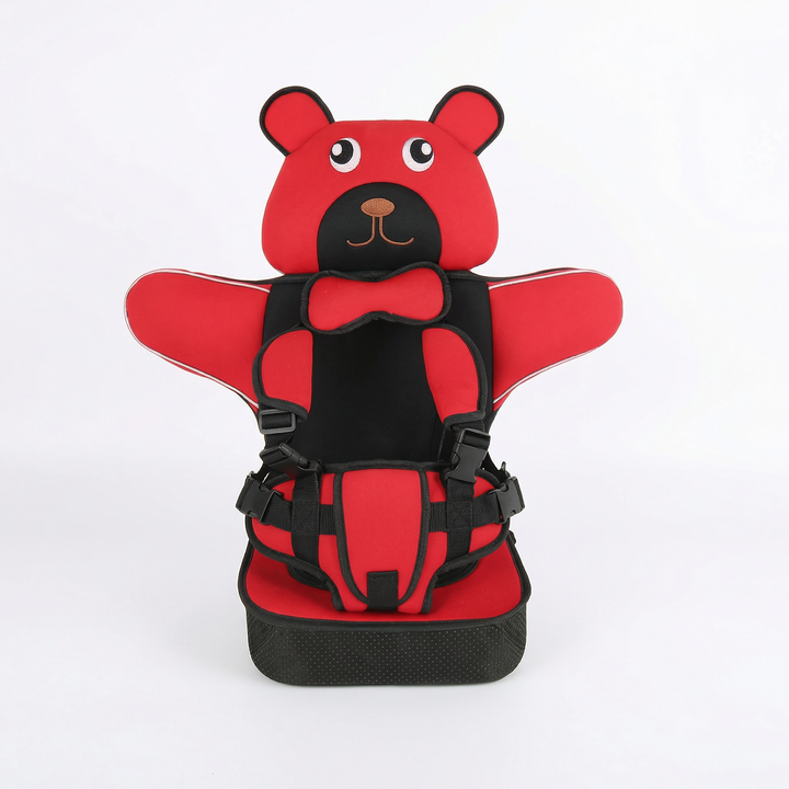 Child Car Seat Protector Mat with Safety Harness for Kids