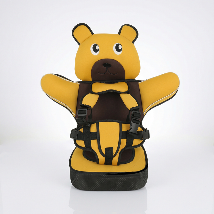 Child Car Seat Protector Mat with Safety Harness for Kids