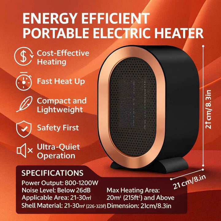 Ceramic Compact Portable Electric Space Heater