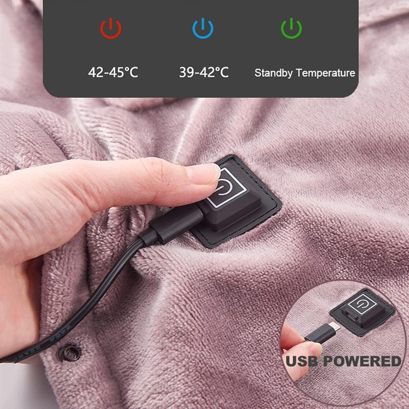 Electric Heated Throw Blanket Portable Electric Blanket