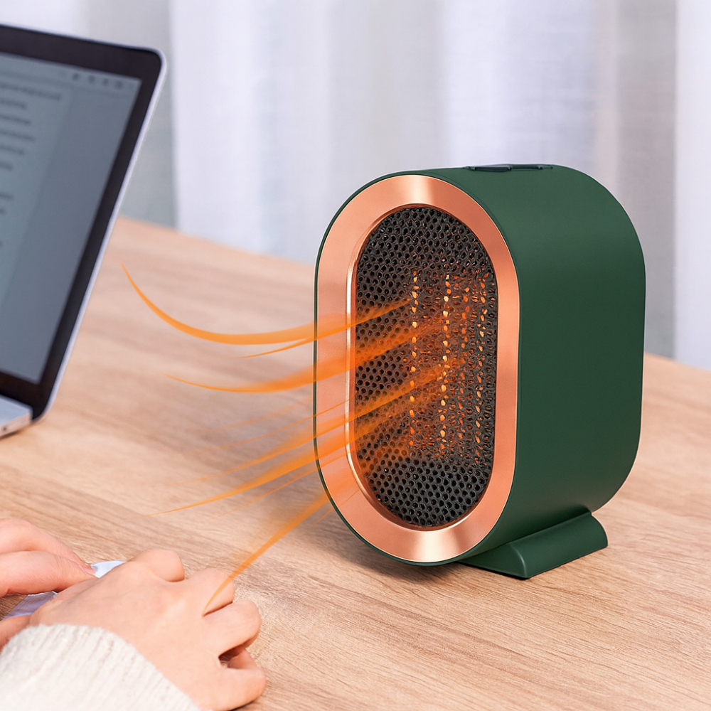 Portable Electric Space Heater Compact Tabletop Heater