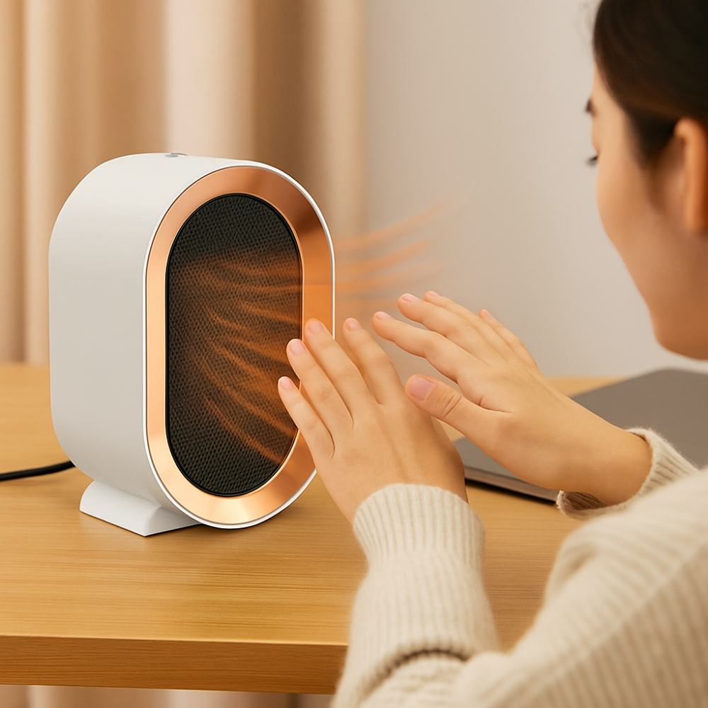 Portable Electric Space Heater Compact Tabletop Heater