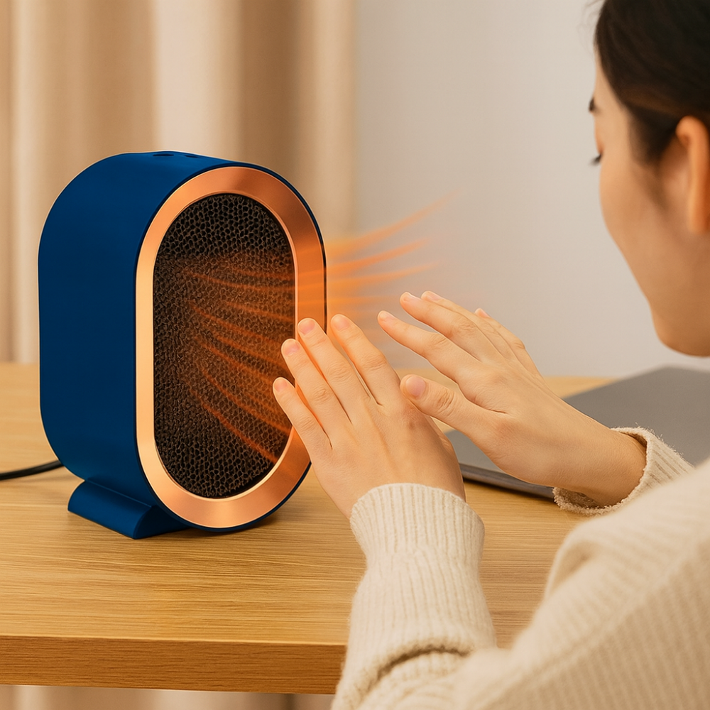 Portable Electric Space Heater Compact Tabletop Heater