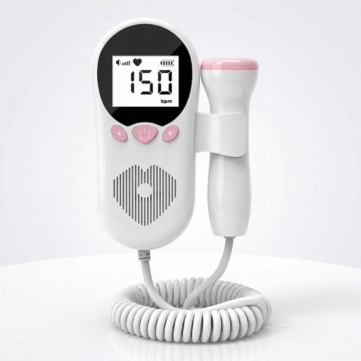Fetal Doppler Heartbeat Monitor with LCD Display Baby Heart Rate Detector