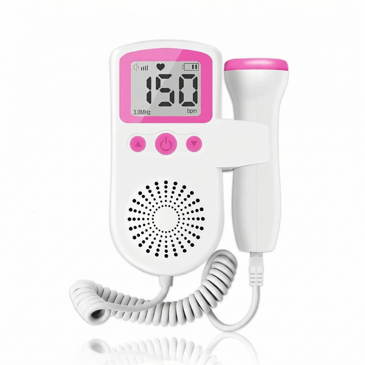 Fetal Doppler Heartbeat Monitor with LCD Display Baby Heart Rate Detector