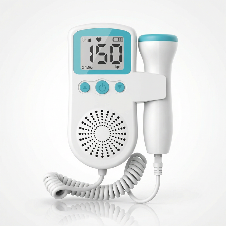 Fetal Doppler Heartbeat Monitor with LCD Display Baby Heart Rate Detector