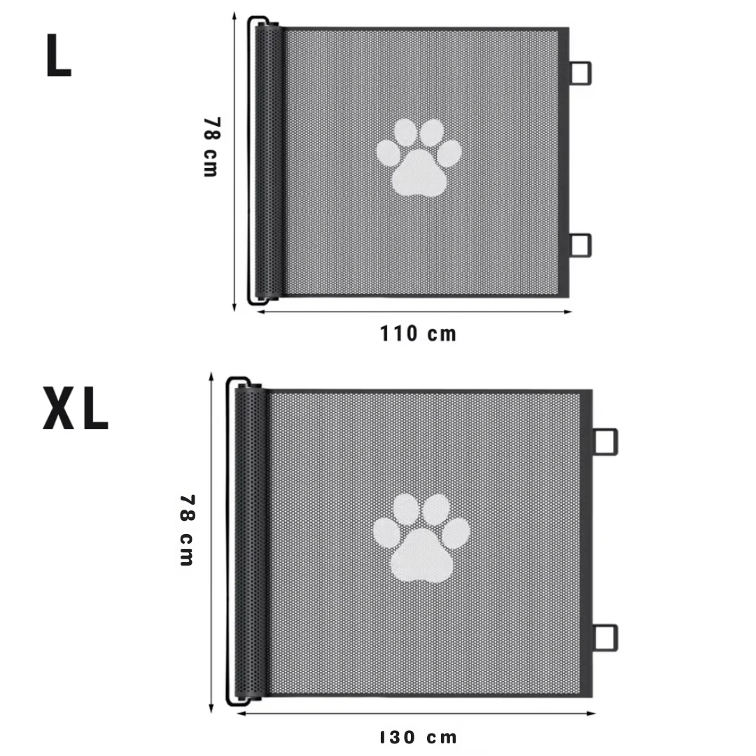 Pet Safety Net Barrier for Doorway and Stairway No Drill Installation