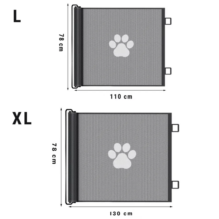 Pet Safety Net Barrier for Doorway and Stairway No Drill Installation