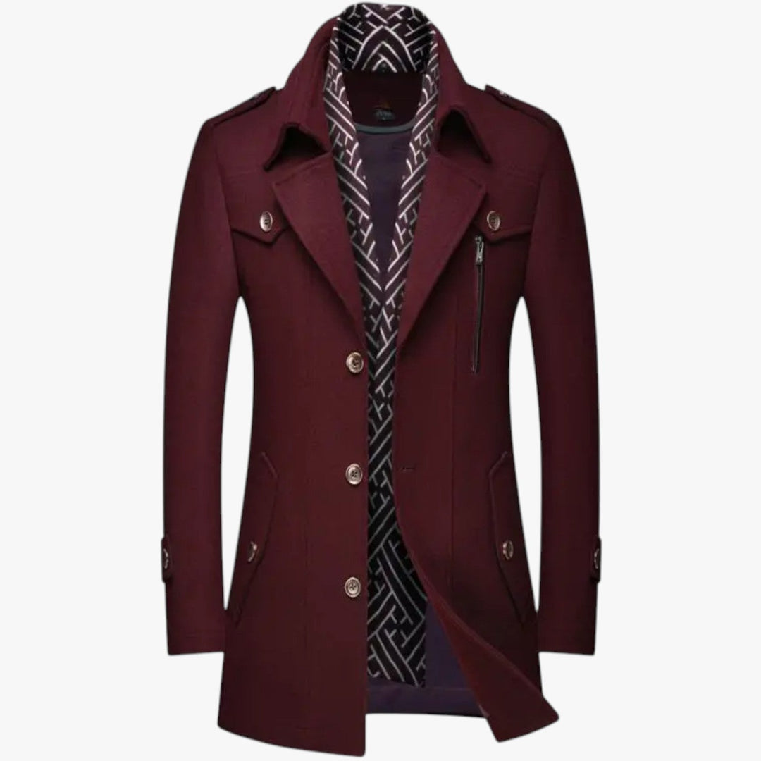 Men's Stylish Wool Coat for Wnter
