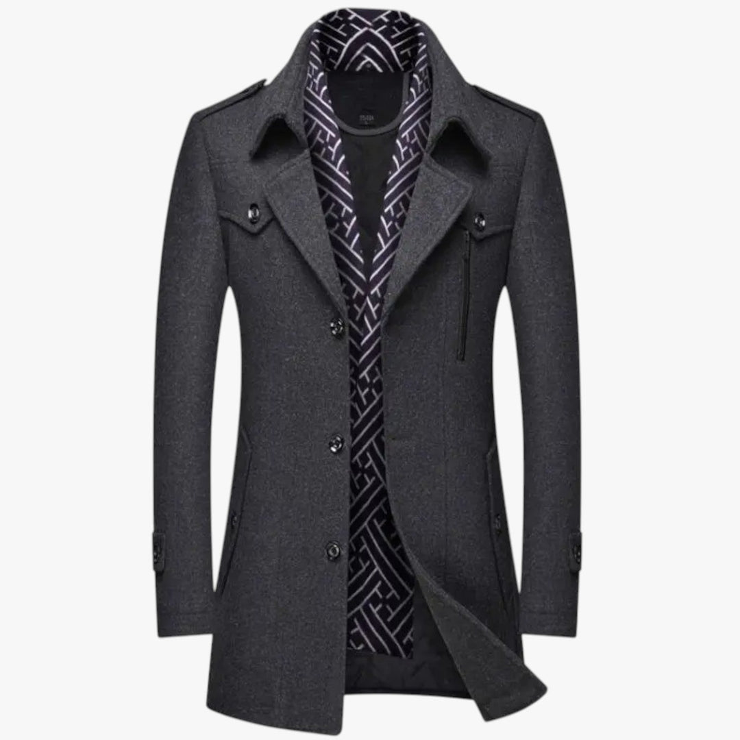 Men's Stylish Wool Coat for Wnter