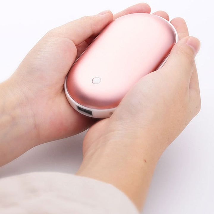 Rechargeable Portable Hand Warmer Power Bank Battery Charger Device
