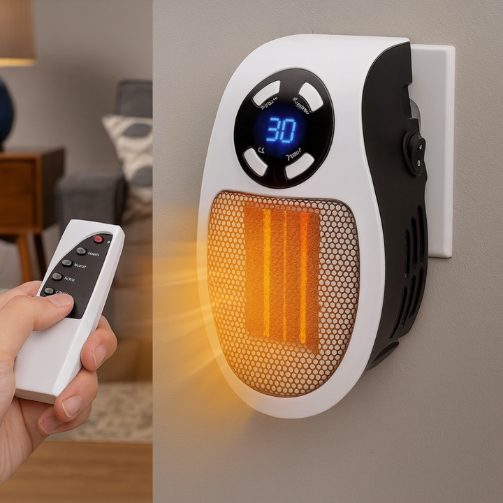 Mini Electric Wall Mounted Panel Heater with Remote Control
