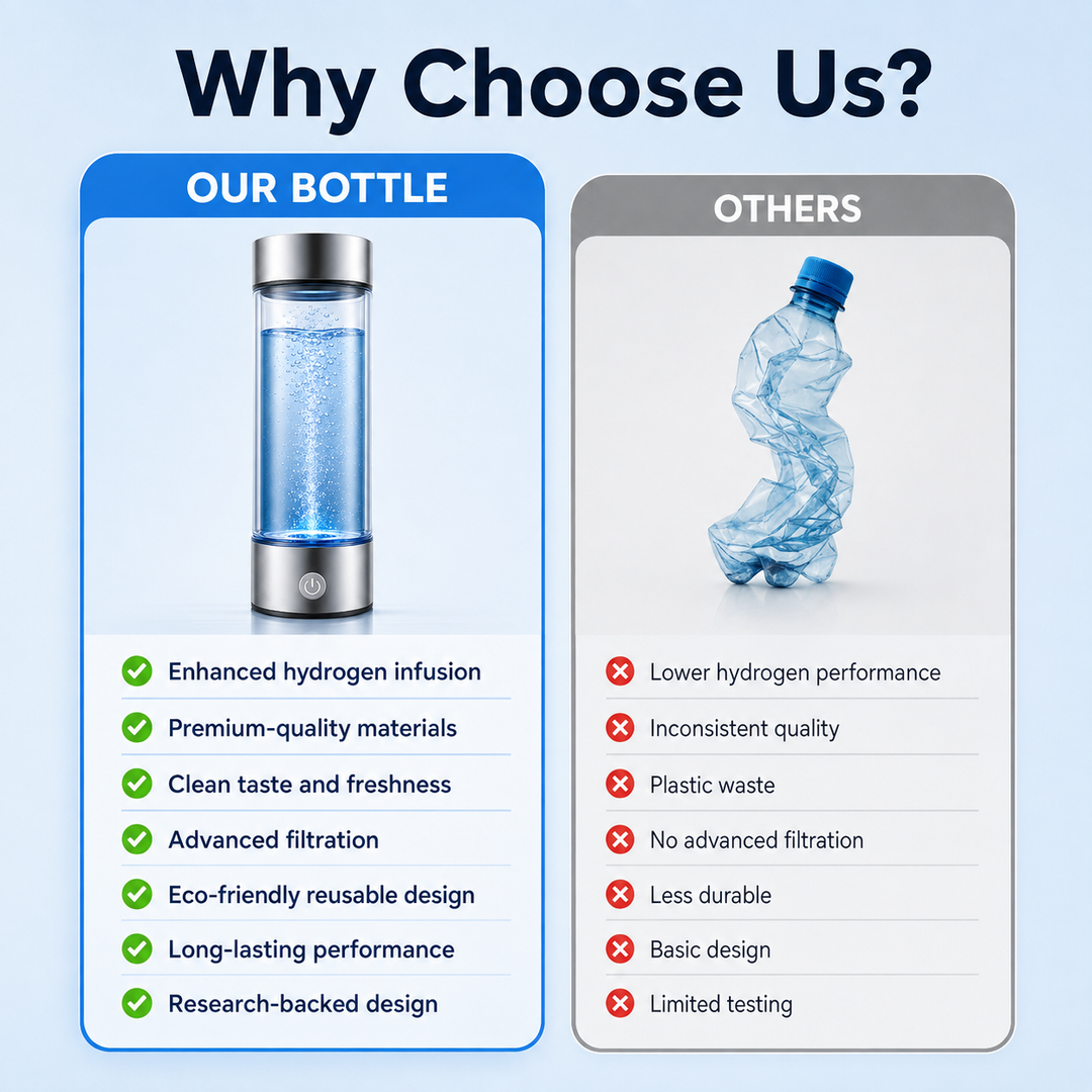 Hydrogen Water Bottle Portable Electrolysis Hydrogen Generator Bottle
