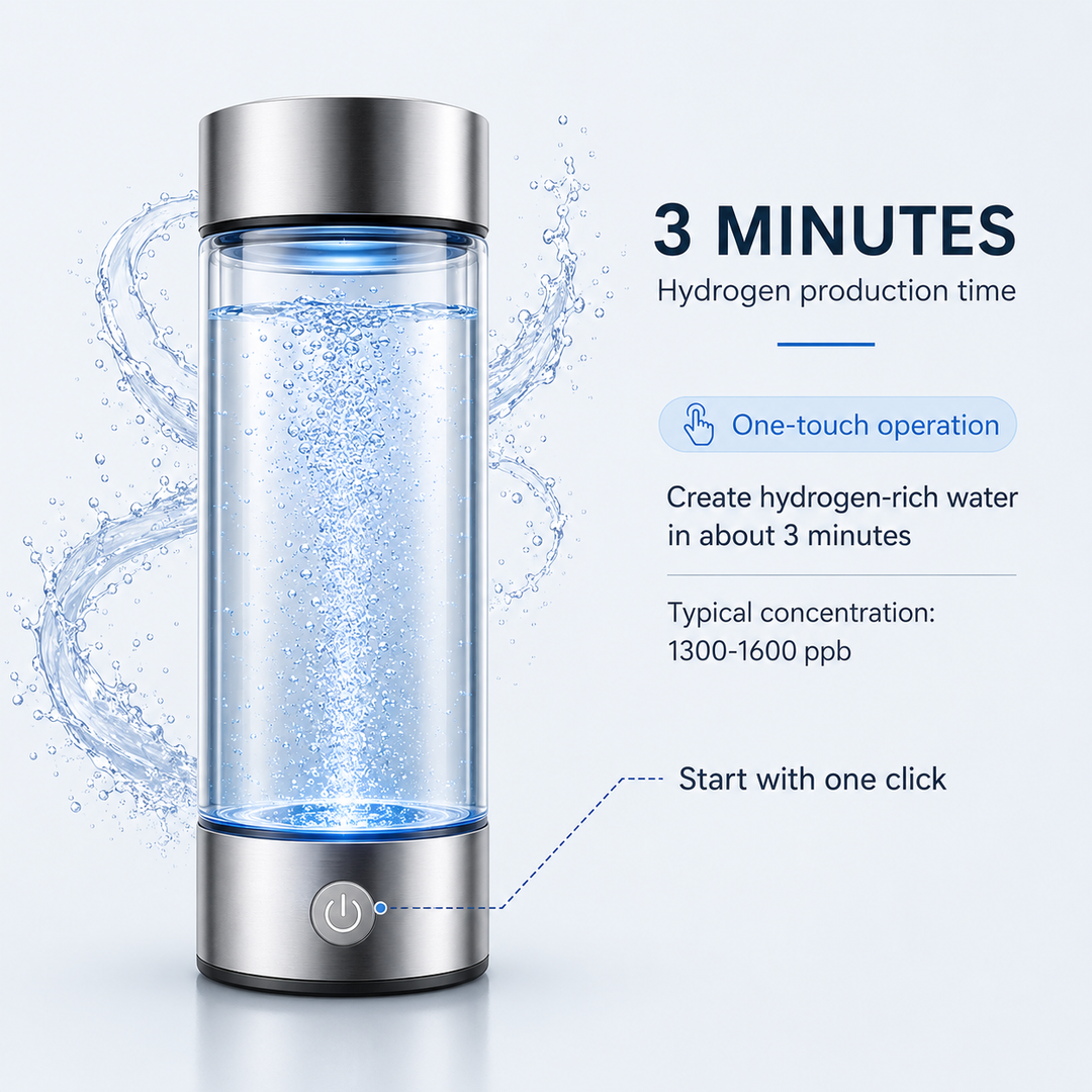 Hydrogen Water Bottle Portable Electrolysis Hydrogen Generator Bottle
