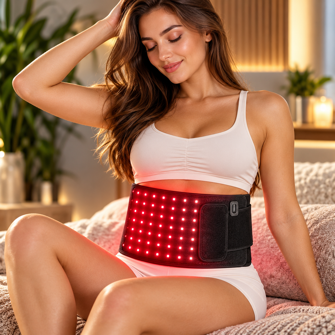 Infrared Light Therapy Pad Belt Red Light Warming Wrap for Muscles