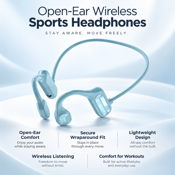 Bone Conduction Wireless Headphones Open Ear Sports Earphones