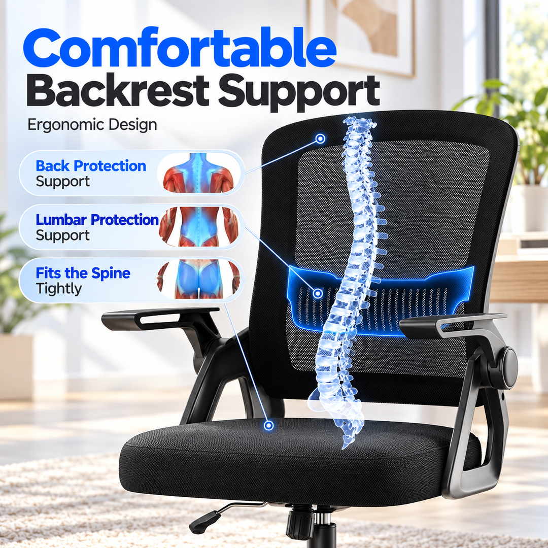 Ergonomic Mesh Office Chair Swivel Computer Desk Chair Mid Back