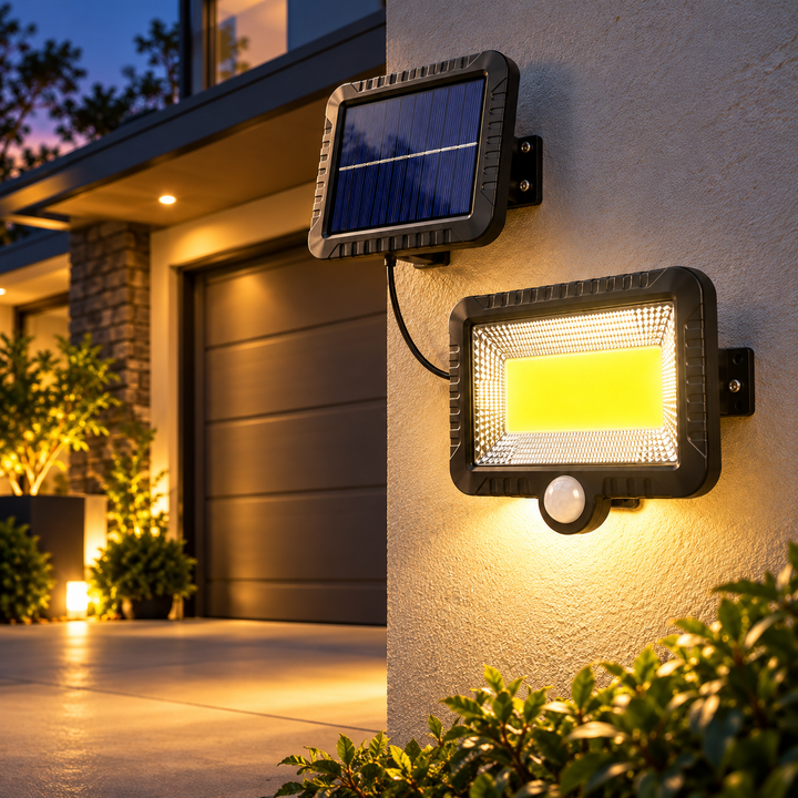 Solar Shed Light Motion Sensor Waterproof Outdoor Beam Light
