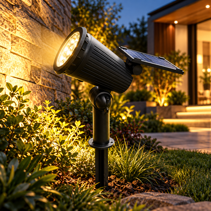 Solar Powered Garden Spotlights Colour Changing Outdoor Lights