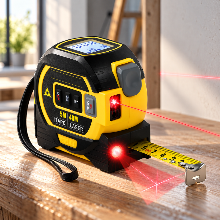 Laser Measuring Tape 3 in 1 Digital Distance Meter with Display