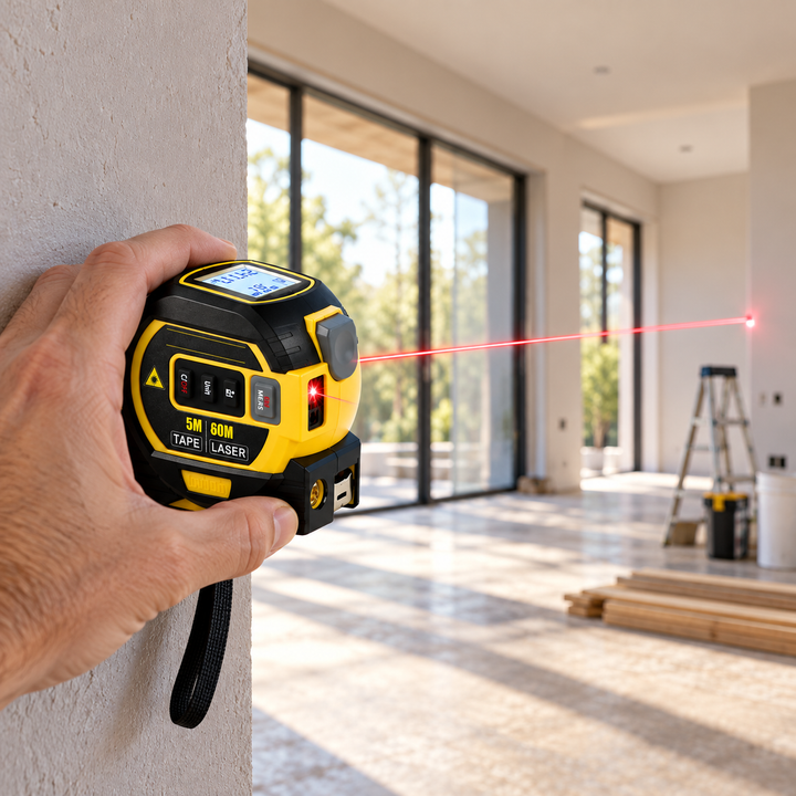 Laser Measuring Tape 3 in 1 Digital Distance Meter with Display