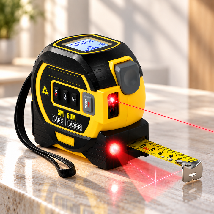 Laser Measuring Tape 3 in 1 Digital Distance Meter with Display