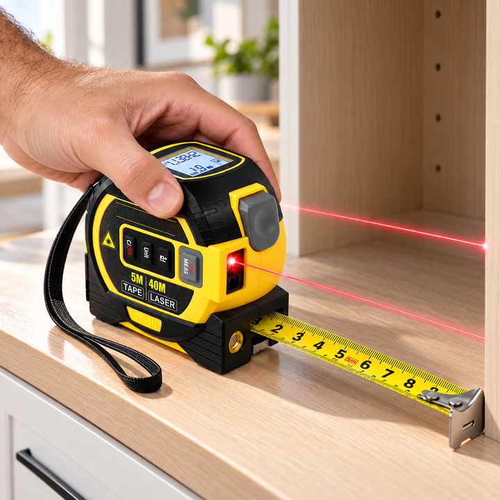Laser Measuring Tape 3 in 1 Digital Distance Meter with Display