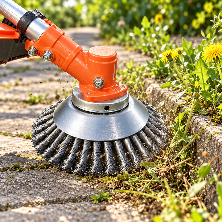 Carbon Steel Weed Brush Trimmer Head Heavy Duty Grass Cutter