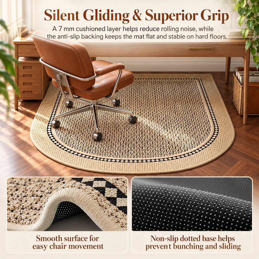 Office Chair Mat Hard Floor Protector Non Slip Scratch Resistant
