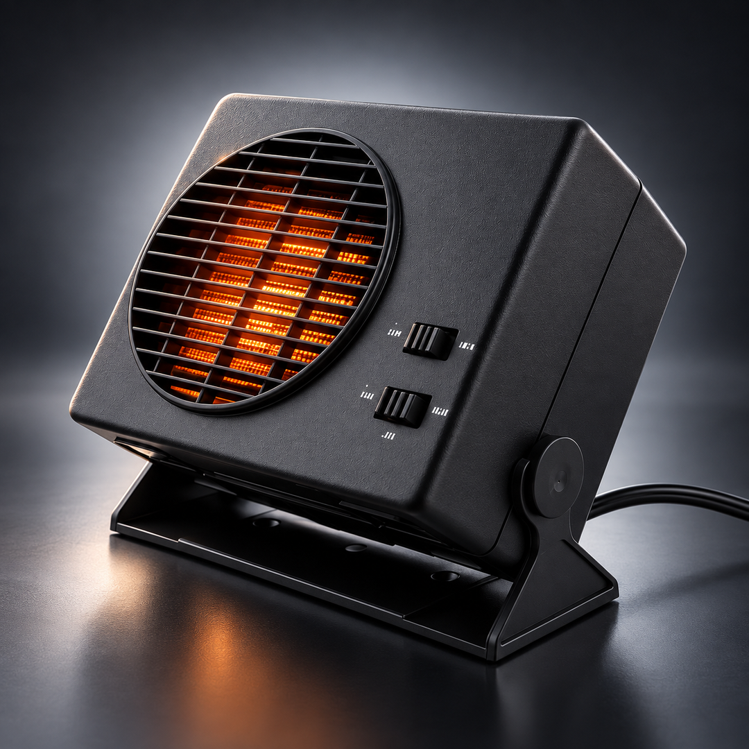 12V Ceramic Car Heater Portable Fan Thermostat Winter Demister 300W