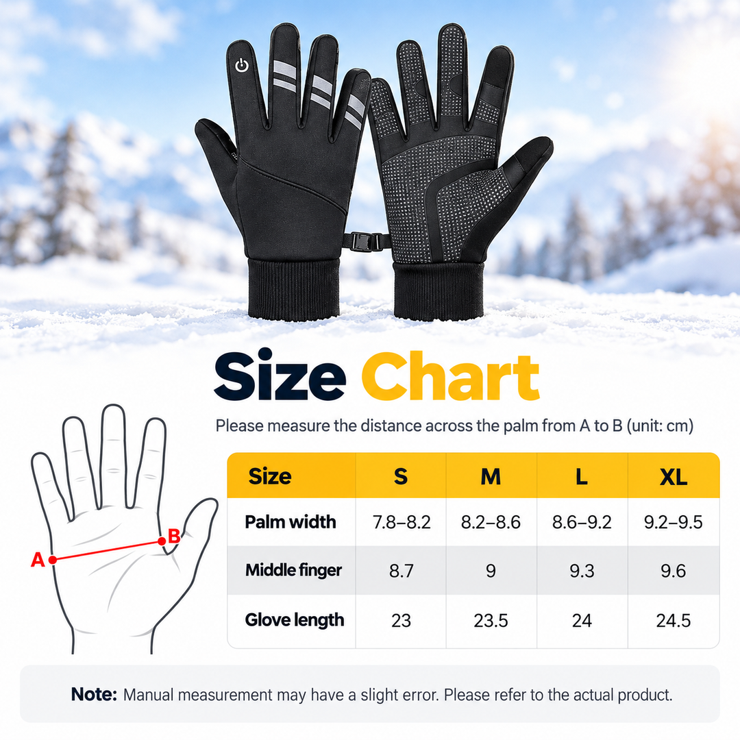 Thermal Waterproof Work Gloves Non Slip Touchscreen Winter Outdoor
