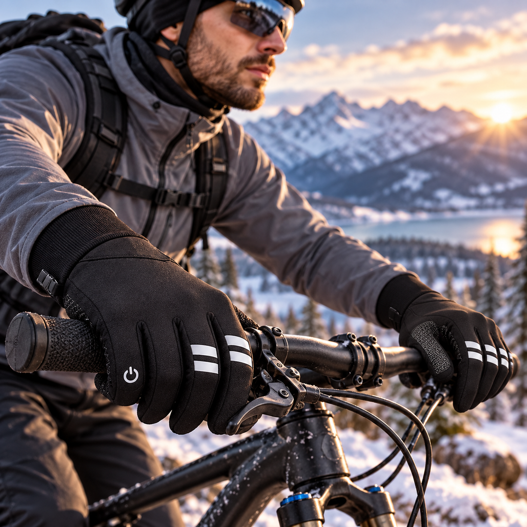 Thermal Winter Cycling Gloves Waterproof Windproof Touchscreen Warm