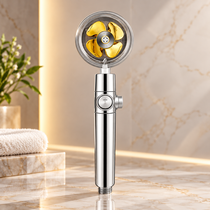 Turbo Shower Head High Pressure Water Saving Handheld Shower Filter