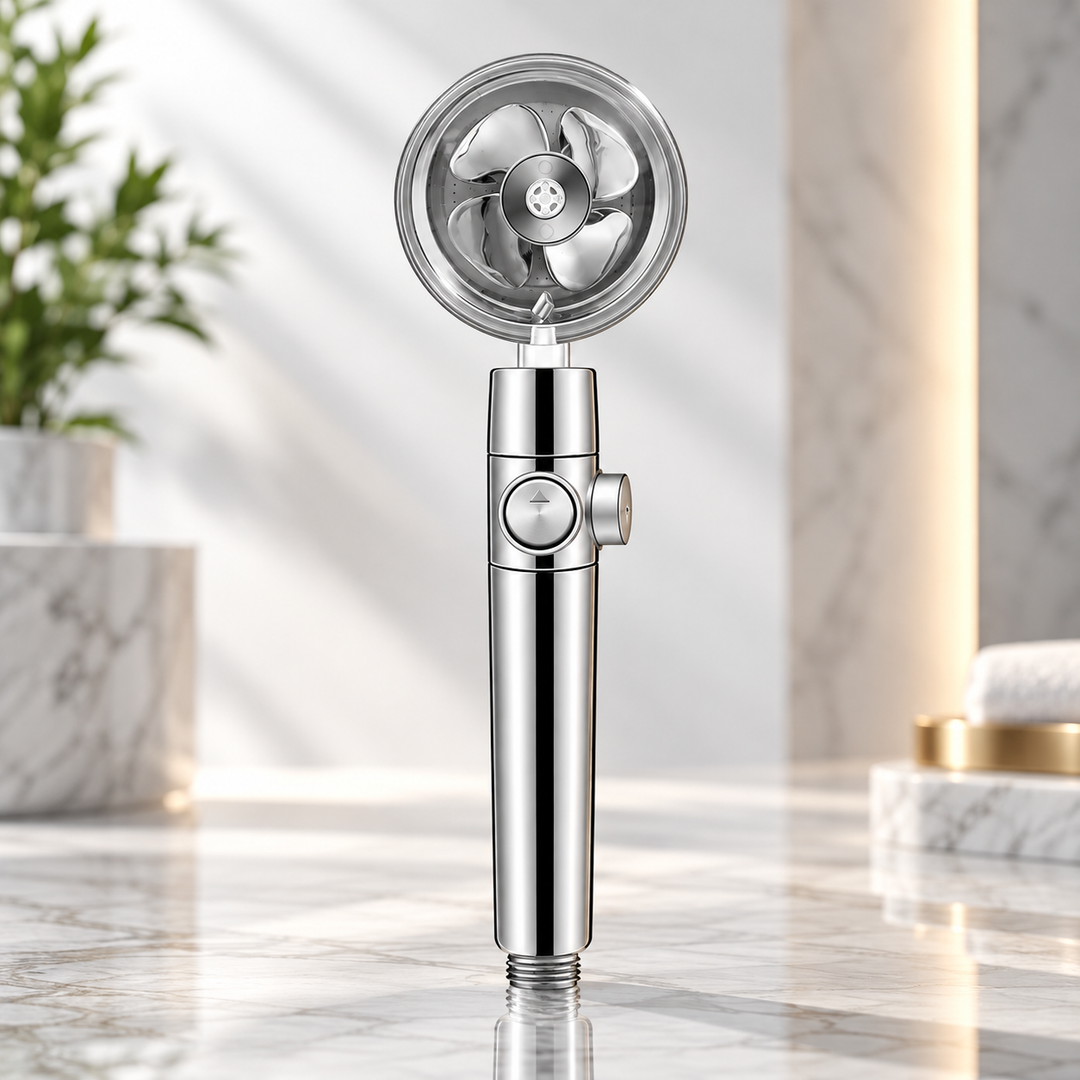 Turbo Shower Head High Pressure Water Saving Handheld Shower Filter